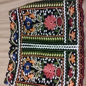 Large Moral Printed Mini skirt. Fits small
